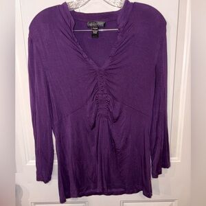 Cable & Gauge Deep Purple Women's Blouse